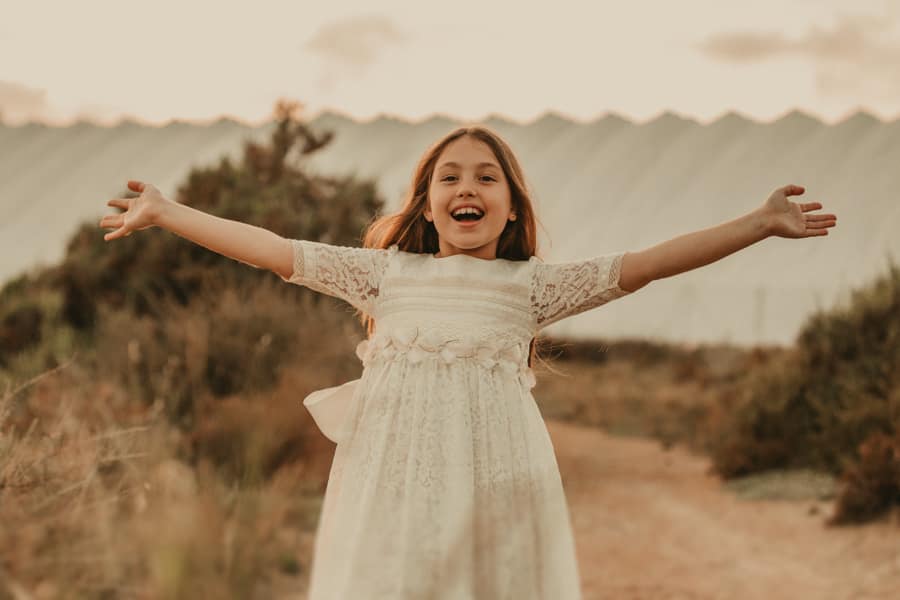 Fotos de comunión en Alicante: Salinas de Santa Pola al atardecer